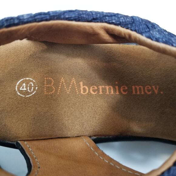 Bernie Mev Women's Marcelo Lace Up Wedge Sandals Shoes Blue Size 40 / 9 - Picture 7 of 8